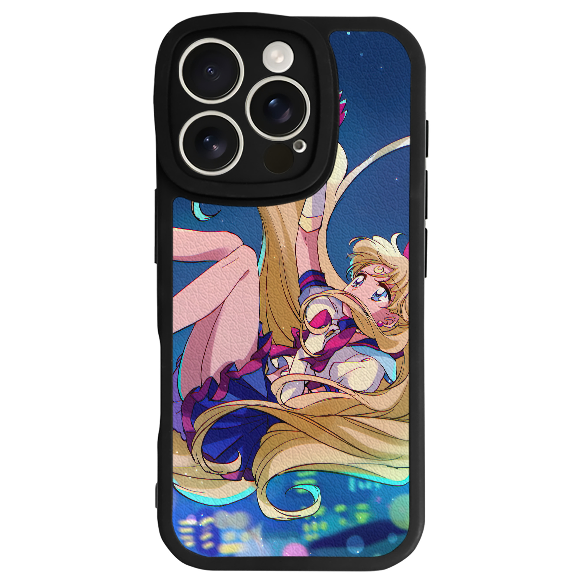 （画像用） 美少女戦士セーラームーン Sailor Moon 【iPhone 16シリーズ対応】シリコンスマホケース（レザー調） 材質：シリコン